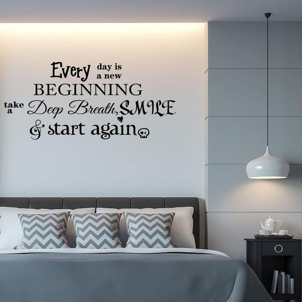 Vinilo Decorativo Inspiracional Cada Día es un Nuevo Comienzo