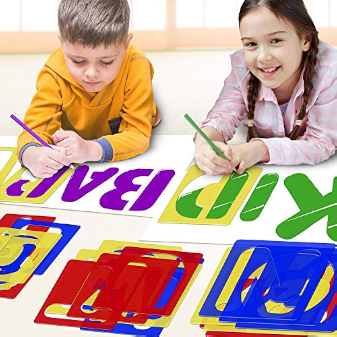 Juego de plantillas de letras del alfabeto de Karty