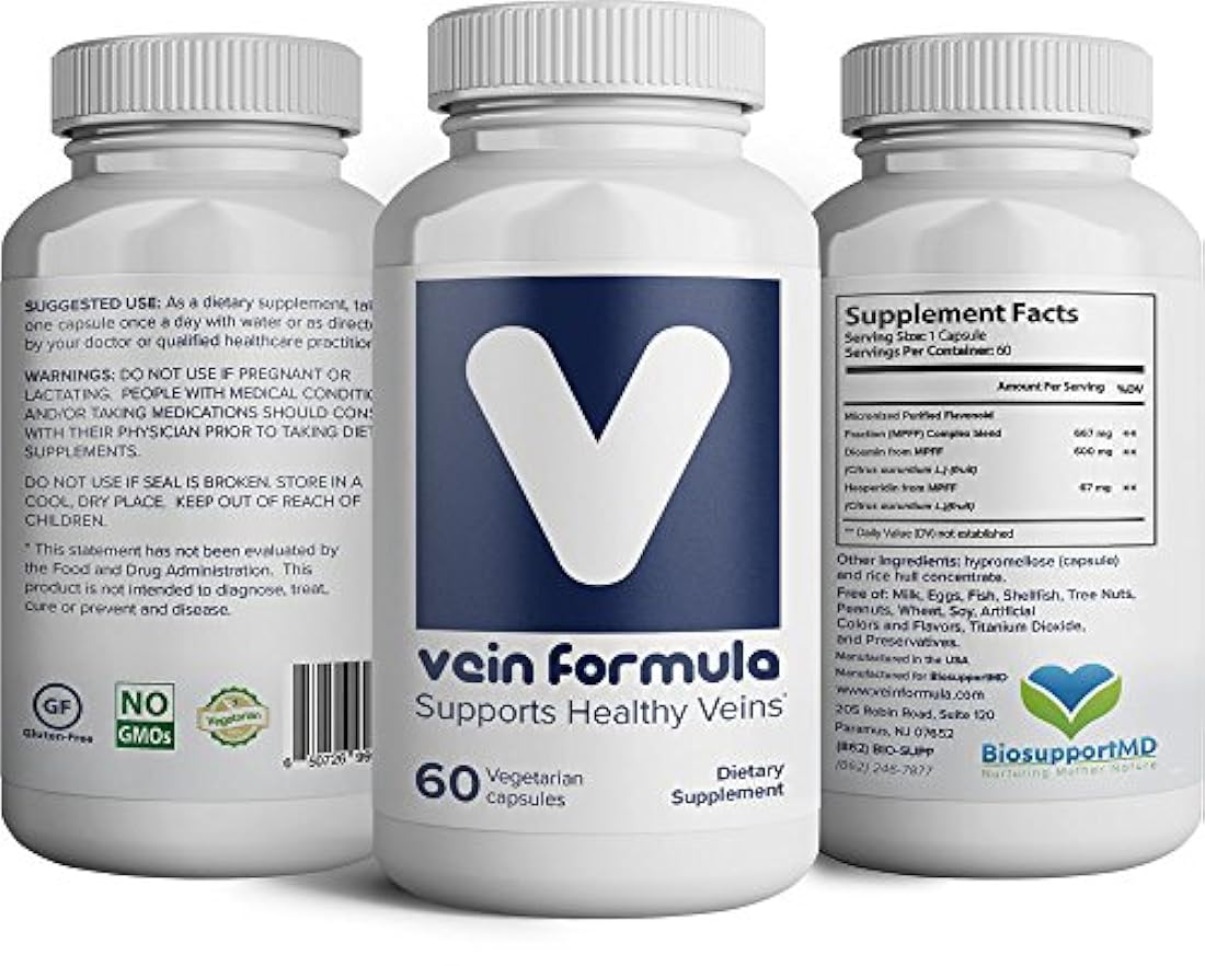 Vein Fórmula Suplementos Creado por una Vena Specialist
