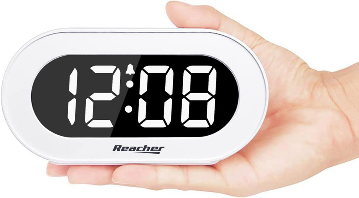 Reloj Despertador LED Digital con Snooze y Brillo Ajustable