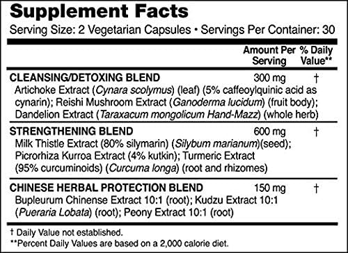 Suplemento de limpieza de desintoxicación del hígado
