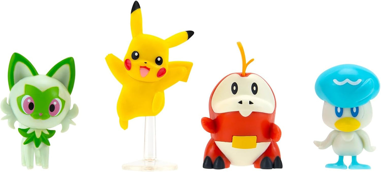 Figuras de Batalla Pokémon Paldea 4 Pack - Pikachu y más