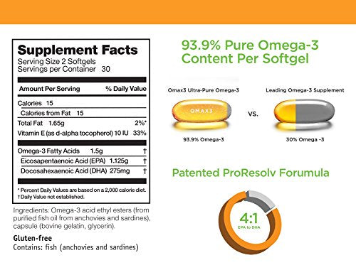 Tabletas de aceite de pescado ultra puro
