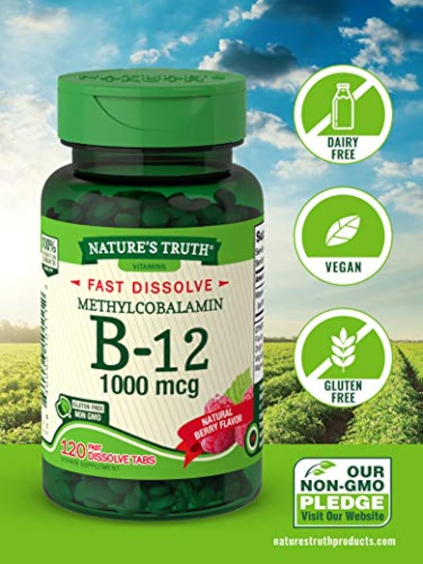 Nt VIT B-12 1000mcg Methy Size 120ct Nt Vitamina B-12 1000mcg Nehyl Disolver Rápido Pestañas 120ct