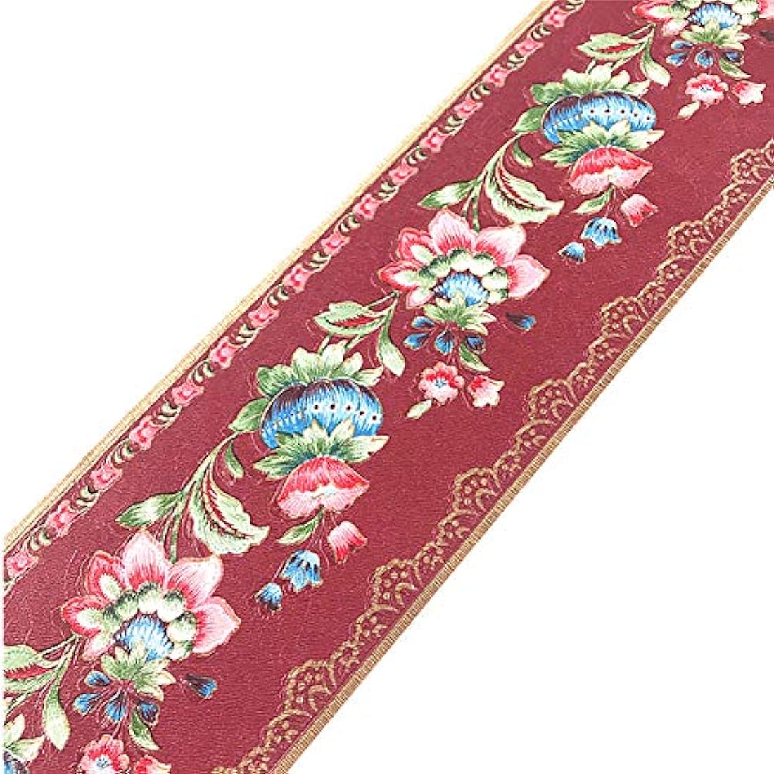 Papel pintado autoadhesivo decorativo rojo (16.4 ft)