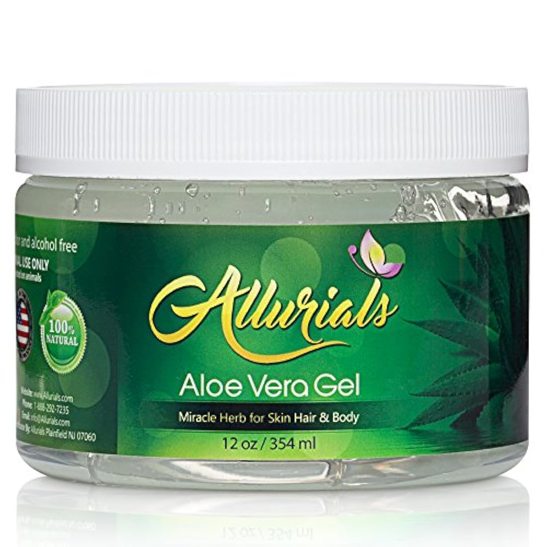 Gel Allurials - de aloe vera natural, 100% puro