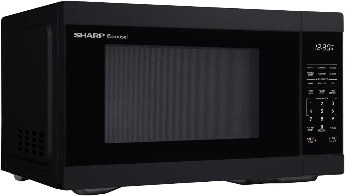 Microondas SHARP SMC1161KB 1.1 CuFt 1000W con Plato Giratorio