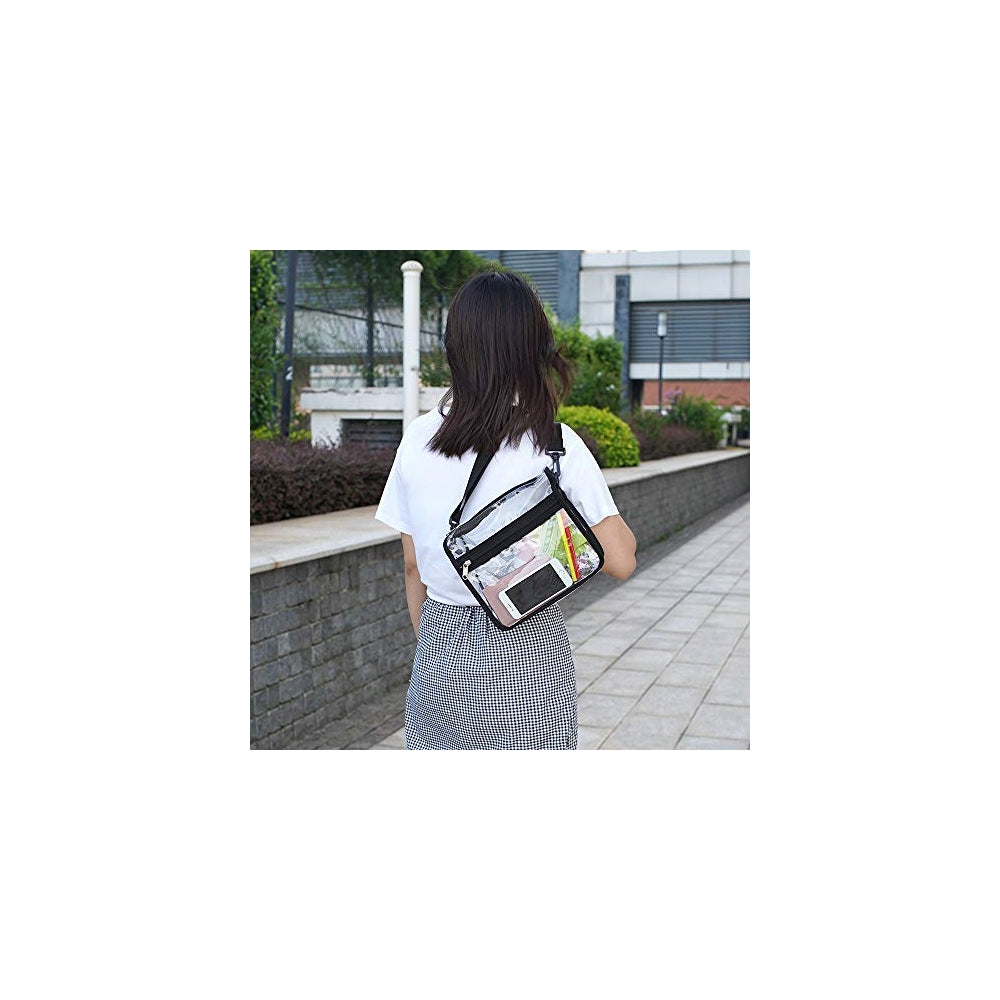 Bolsos cruzado transparente de hombro transparente