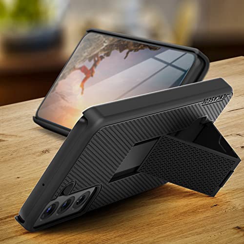 Encased DuraClip - Funda delgada para Samsung Galaxy S22 con clip para cinturón, con funda