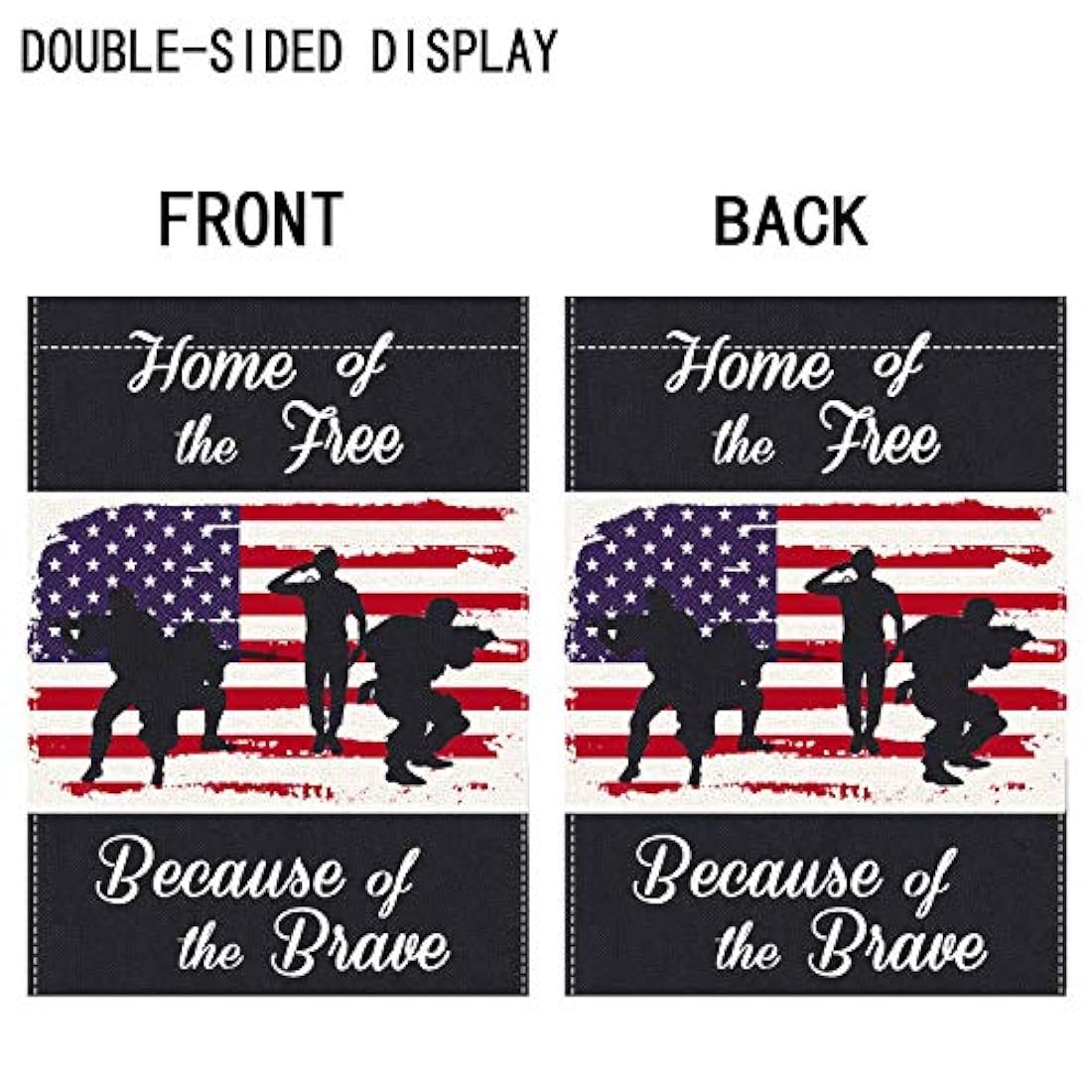 Gz party Patriotic Soldier Garden Flag 4 de julio Día