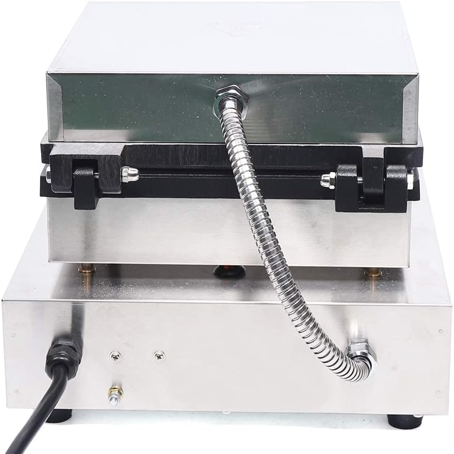 Máquina de Waffles 1750W, No Stick, Control T° y Tiempo, 4 Pcs