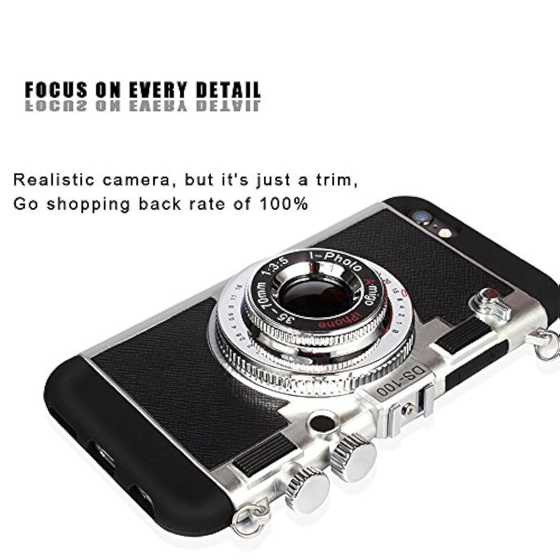 iPhone caso lindo 3d cámara diseño único caso