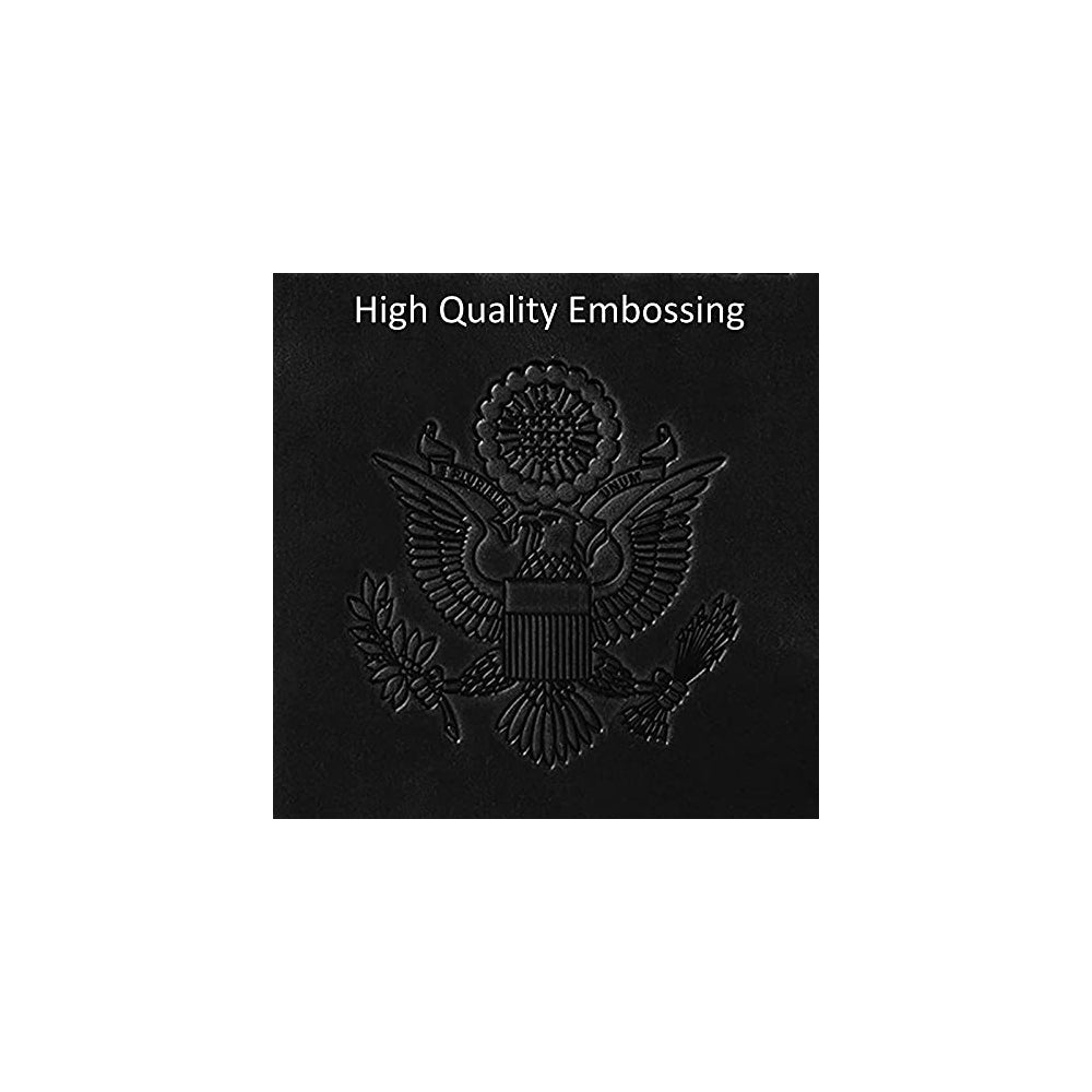 Porta Documentos y Tarjetas de piel sintética negra