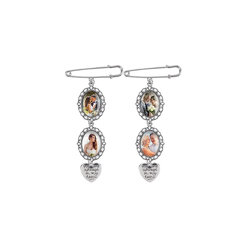 Juego de 2 dijes diseño texto You are Always in My Heart