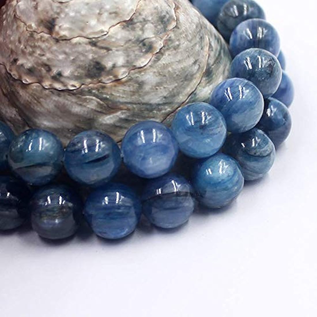 Perlas de Kyanita Gemas Espaciador de Semillas Strand 15