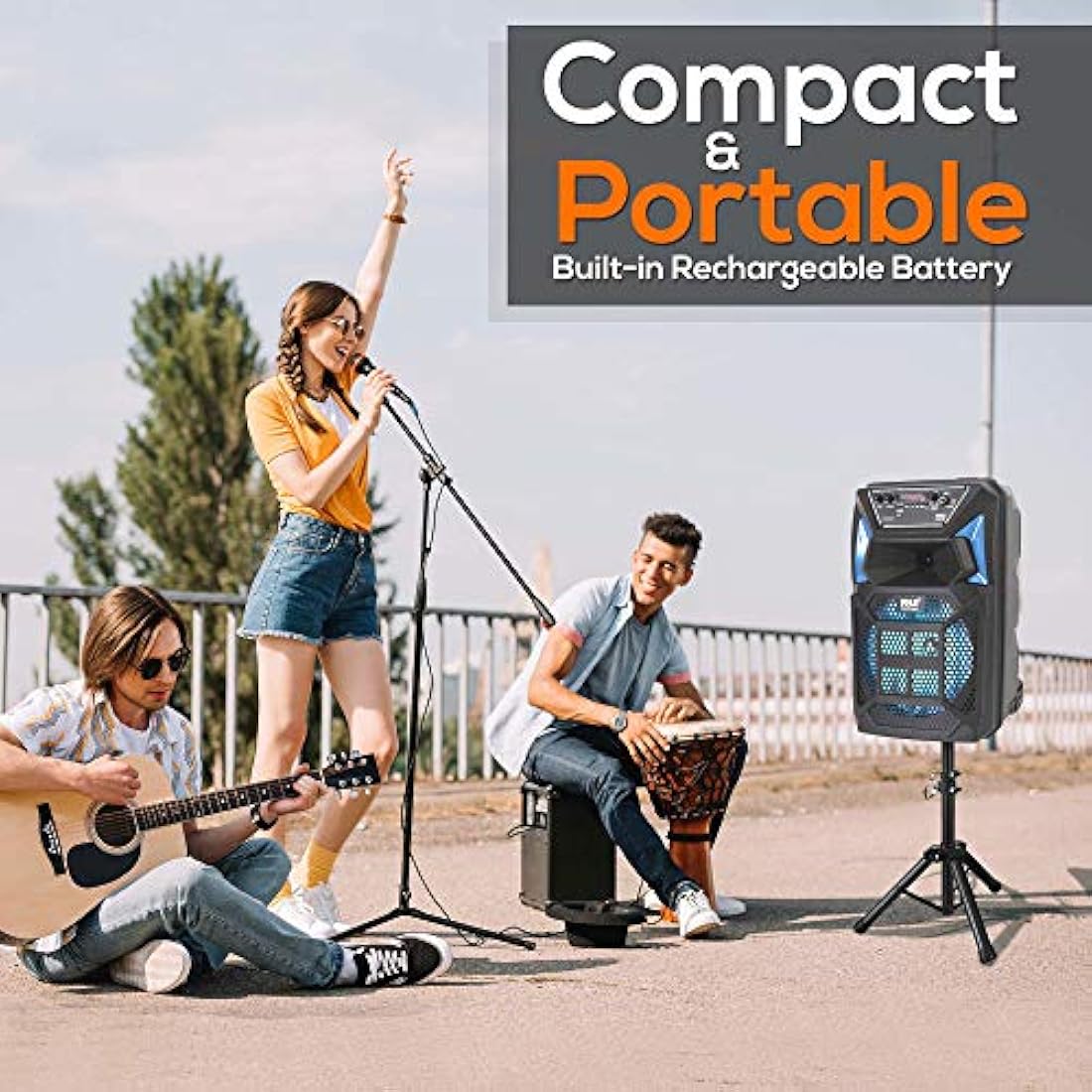 Parlante Portátil de micrófono PYLE-PRO PPHP82SM.5