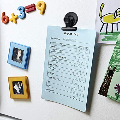 Paquete de 12 imanes de nevera clips magnéticos resistentes