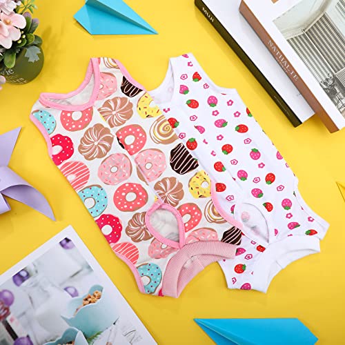 4 piezas de trajes de recuperación para gatos de algodón, envolturas corporales transpirables para gatitos de recuperación, ropa para gatos y perros pequeños, recuperación abdominal, destete