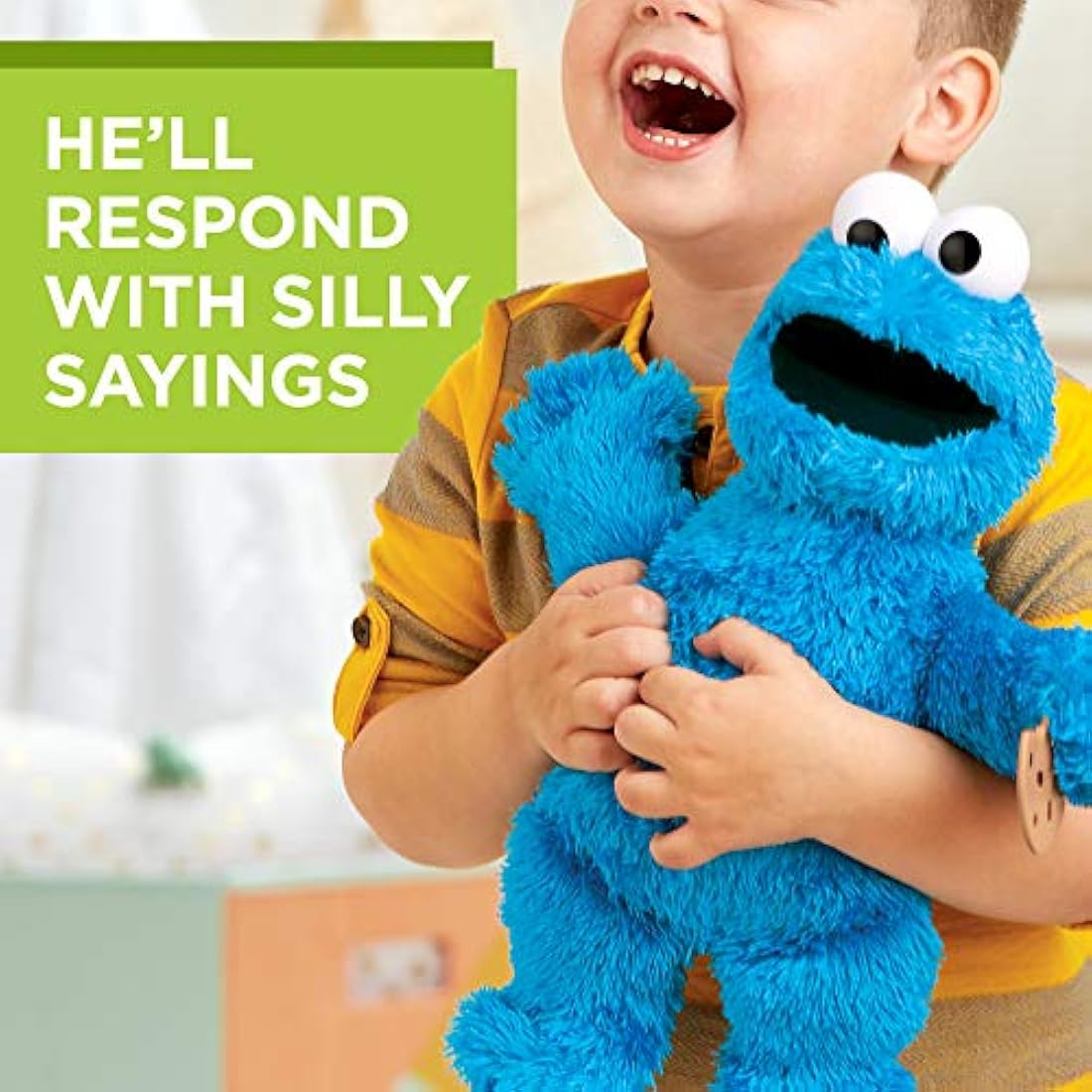 Peluche de monstruo de galletas de Sesame Street Feed Me