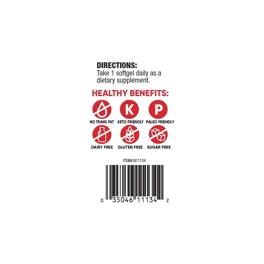 Suplemento Cápsulas de aceite Mct para quemar grasa 90 unid