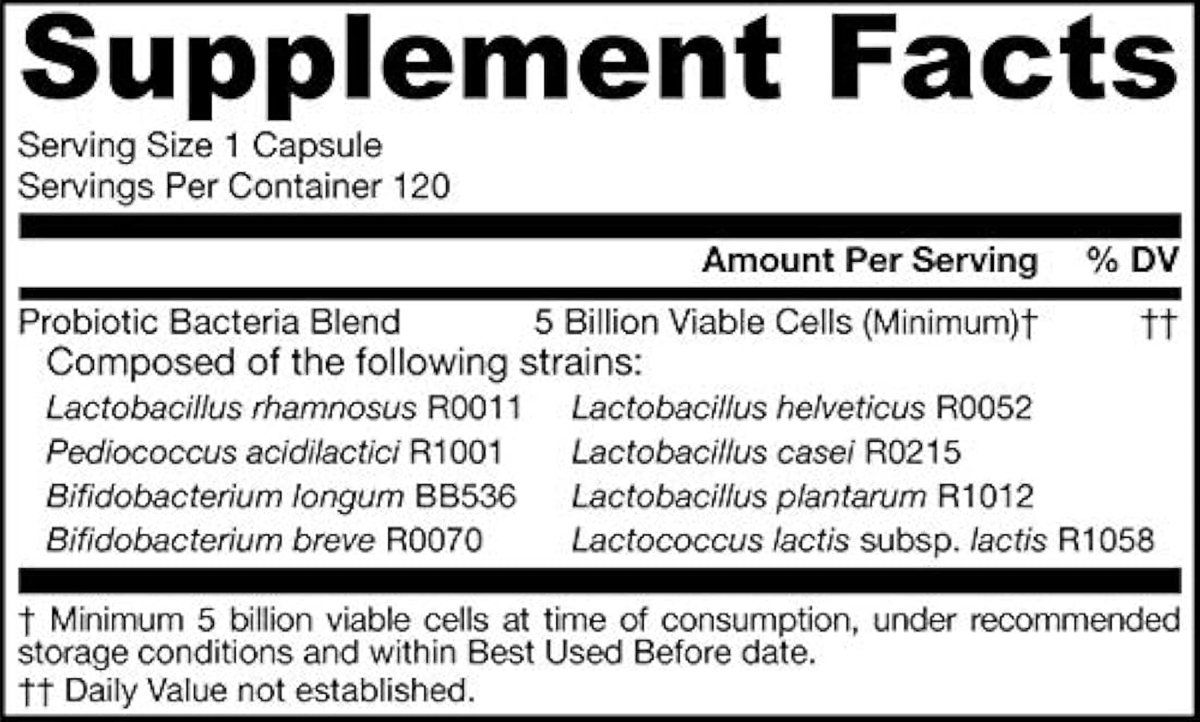 Jarrow Formulas jarro-dophilus EPS, 5 mil millones de células por cápsula, apoya la función y la salud intestinal.120 cápsulas vegetales, JEPS120, 120, individual, 1, 1
