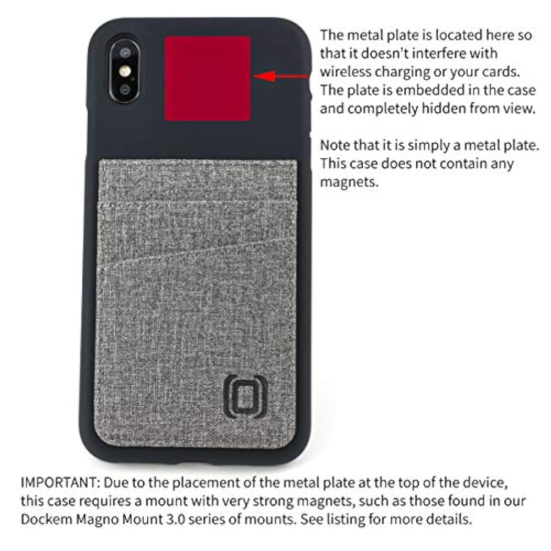 Funda de silicona para iPhone Xs Max Dockem M2L -