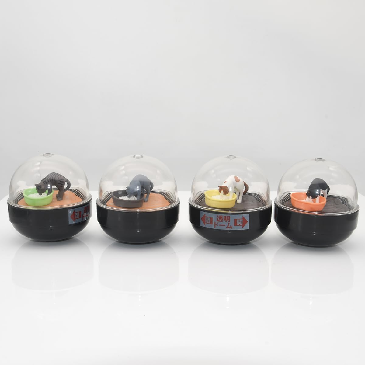 Globo de Nieve Gato, Adornos de Auto, Miniaturas Bicolor