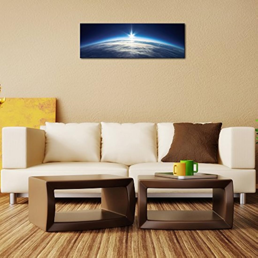 lona azul Universo tierra arte moderno paisaje