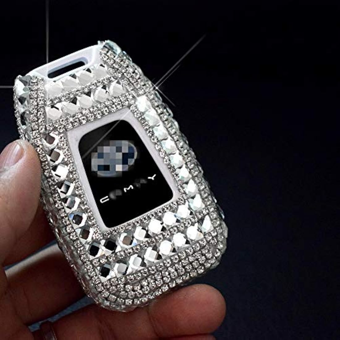 PGONE - Llavero para llave de coche con cristales brillantes