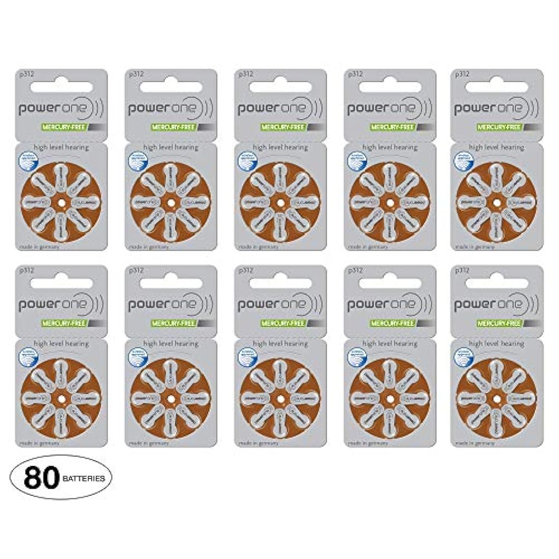 Power One - Pilas de ayuda auditiva