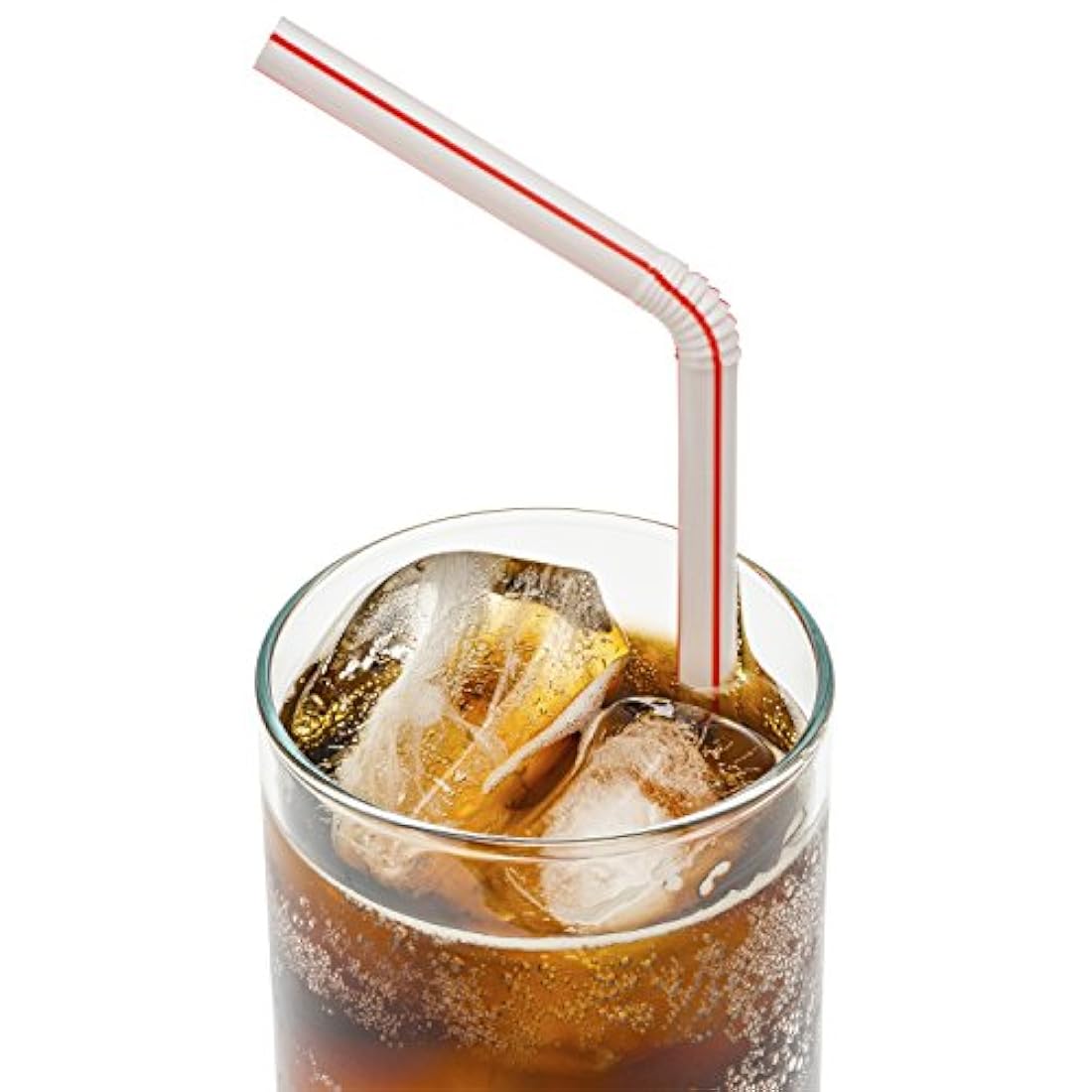 Paquete de 200 pajitas flexibles de plástico