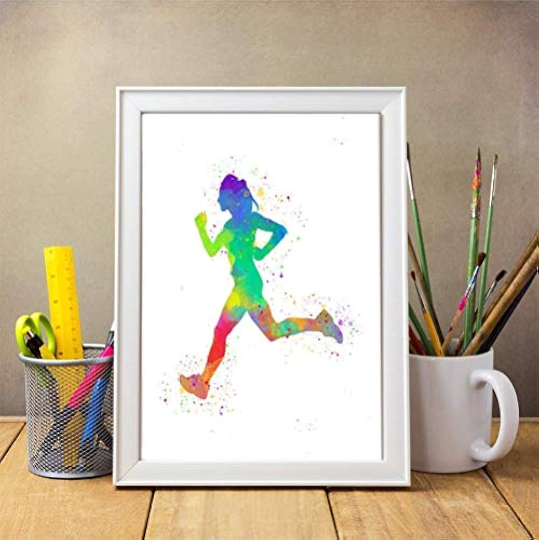 Impresión abstracta sin marco Ideal para atletas
