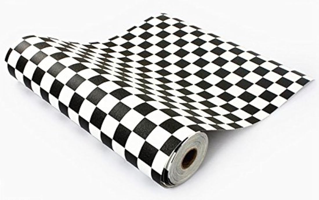 bestery autoadhesivo blanco y negro mosaico azulejos brillo