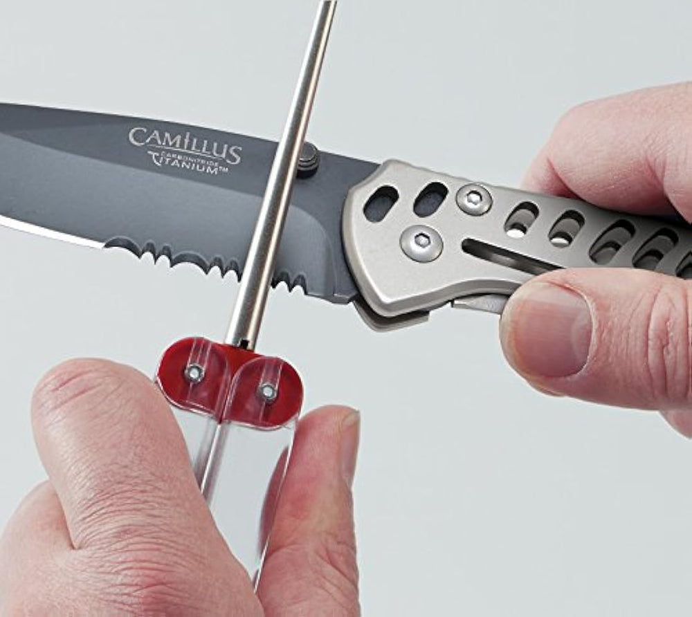 DMT FSKC Afilador de cuchillos, aserrado, bifaz.