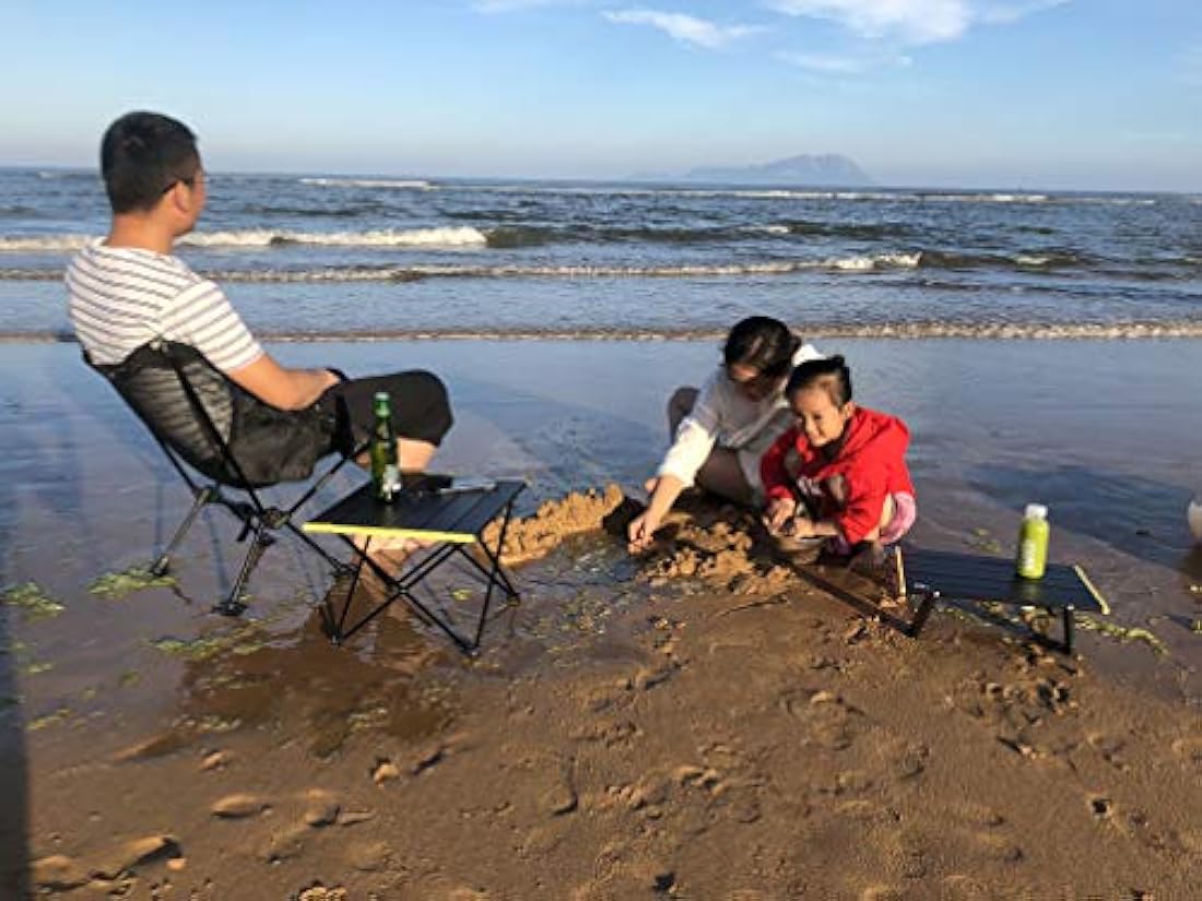 Mesa plegable ultraligera para camping con bolsa