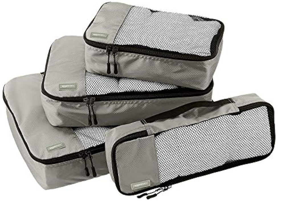 AmazonBasics Juego de 4 cubos de embalaje