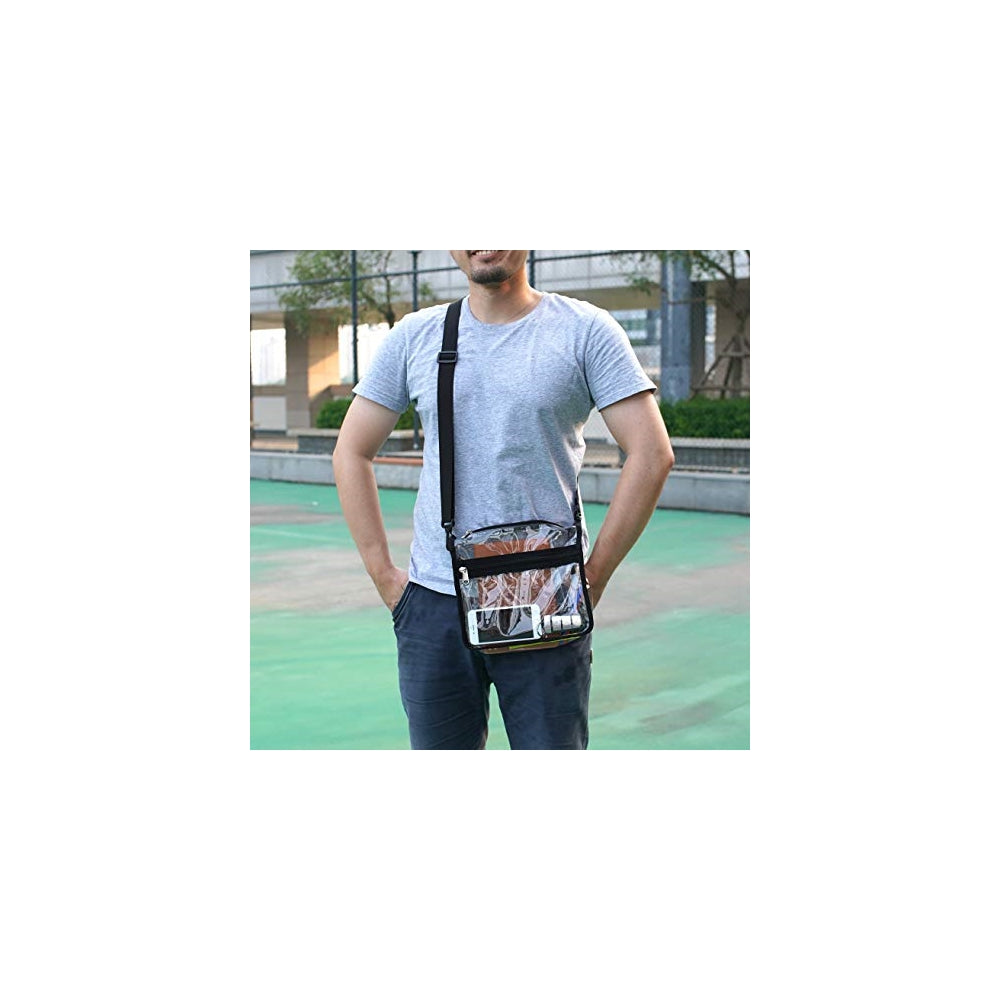 Bolsos cruzado transparente de hombro transparente