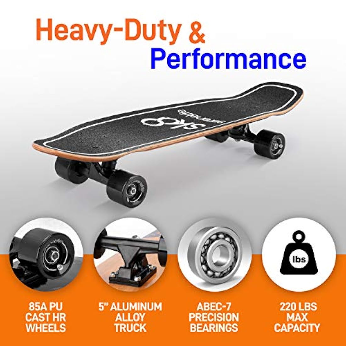 Tabla de skate de arce canadiense SL5SBGR SERENELIFE