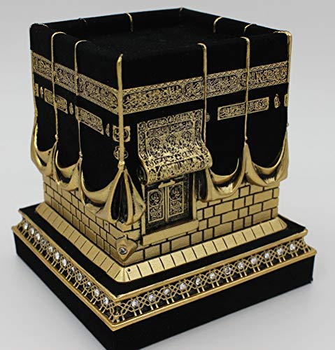 Home Table Decor Kaba Réplica Modelo Showpiece Sujetalibros Eid Gift (Grande, dorado)