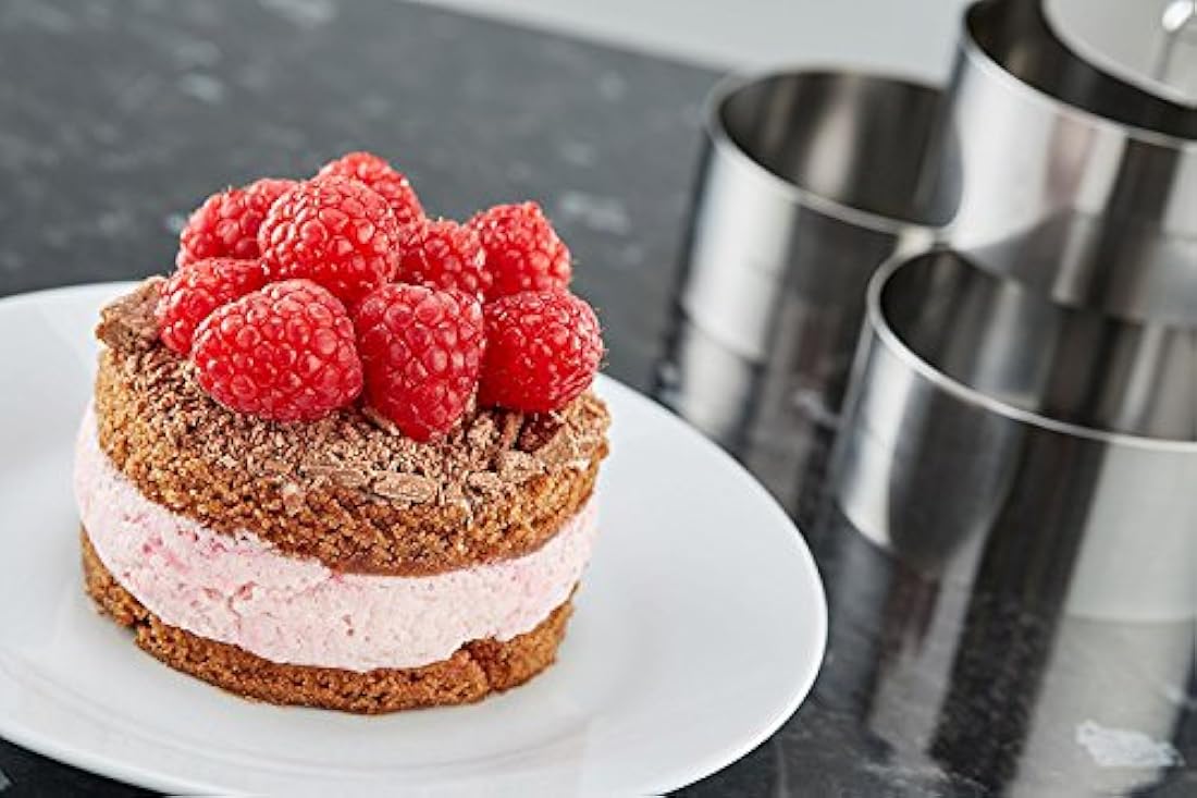 ONEDONE - Moldes de acero inoxidable para tartas