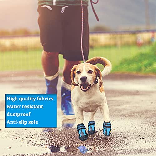 CovertSafe& - Botas para perros antideslizantes, botines impermeables para exteriores, zapatos para perros medianos y grandes 4 unidades