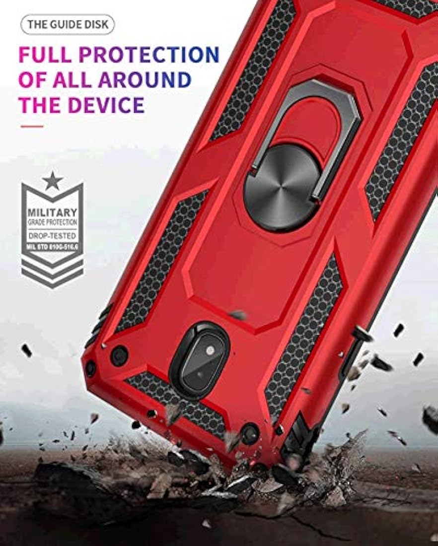 Estuche para teléfono TJS para Samsung (Rojo / Negro)