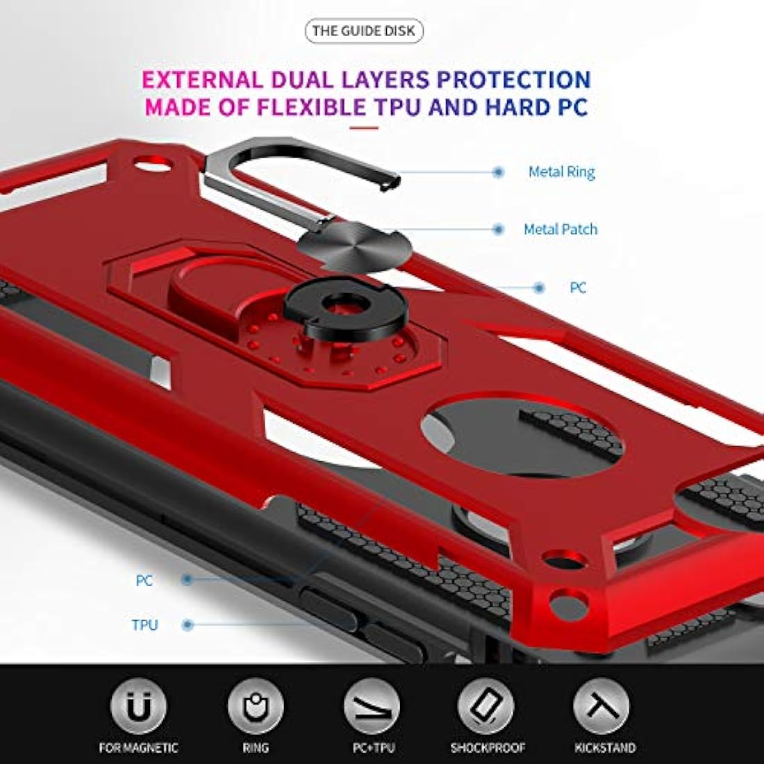 LeYi - Carcasa para iPhone X con protector de pantalla