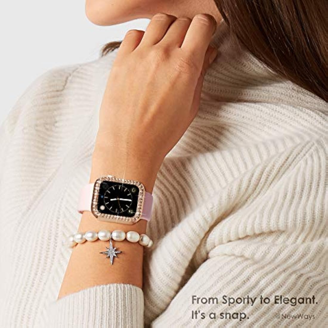 NewWays - Juego de 2 fundas para Apple Watch