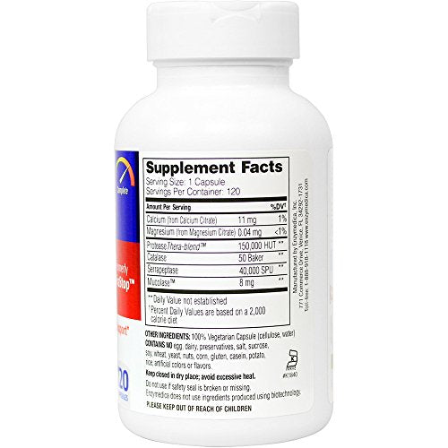 Enzymedica: defensa enzimática, con 120 cápsulas