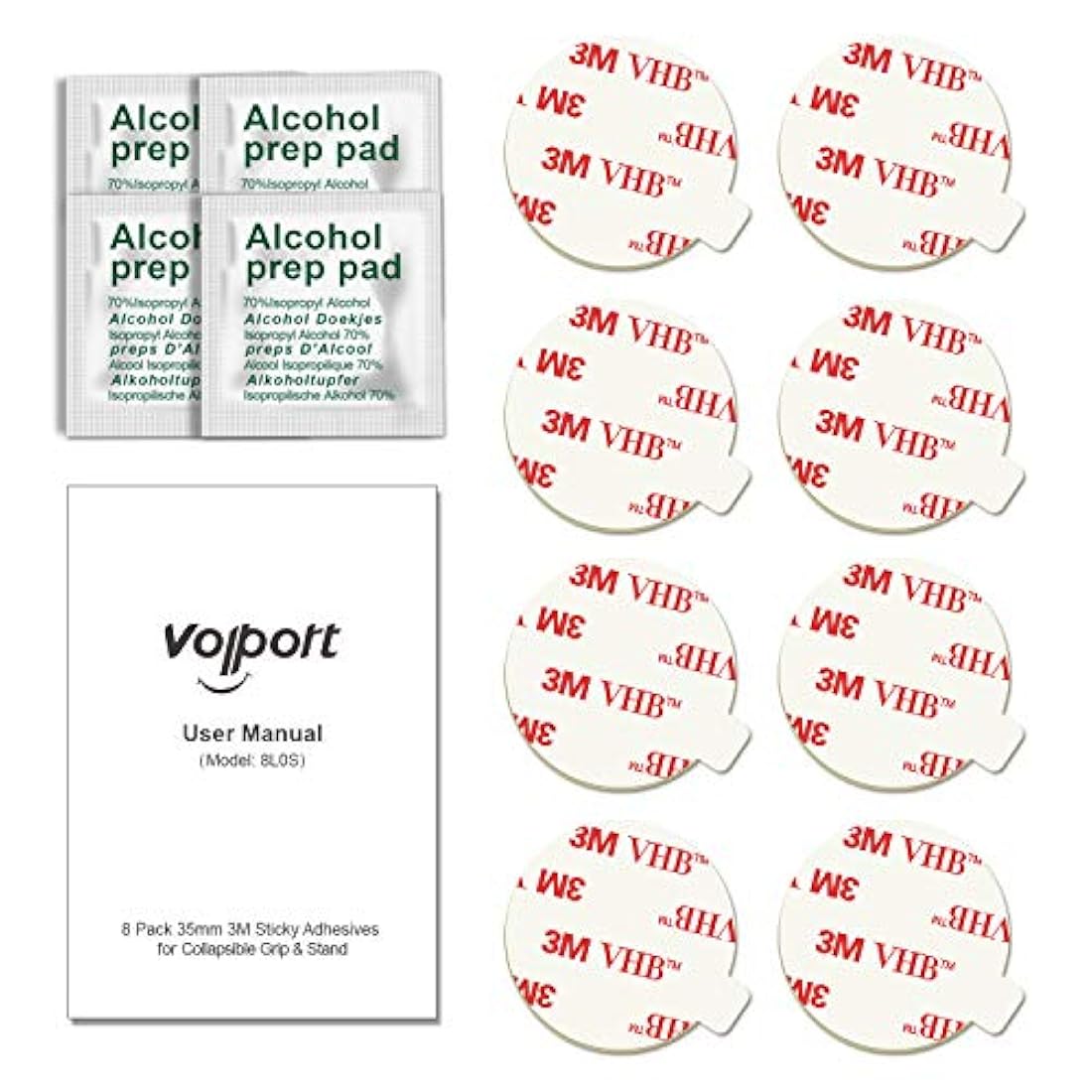 adhesivos de repuesto para funda de iPhone VHB VOLPORT Pops