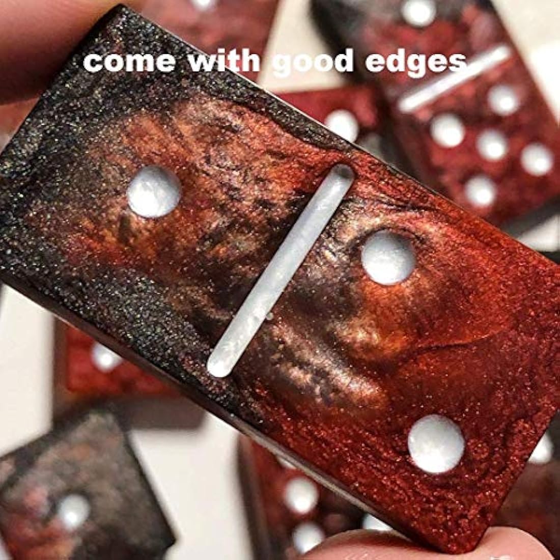 Moldes de resina Domino, 20% más gruesos Domino doble seis