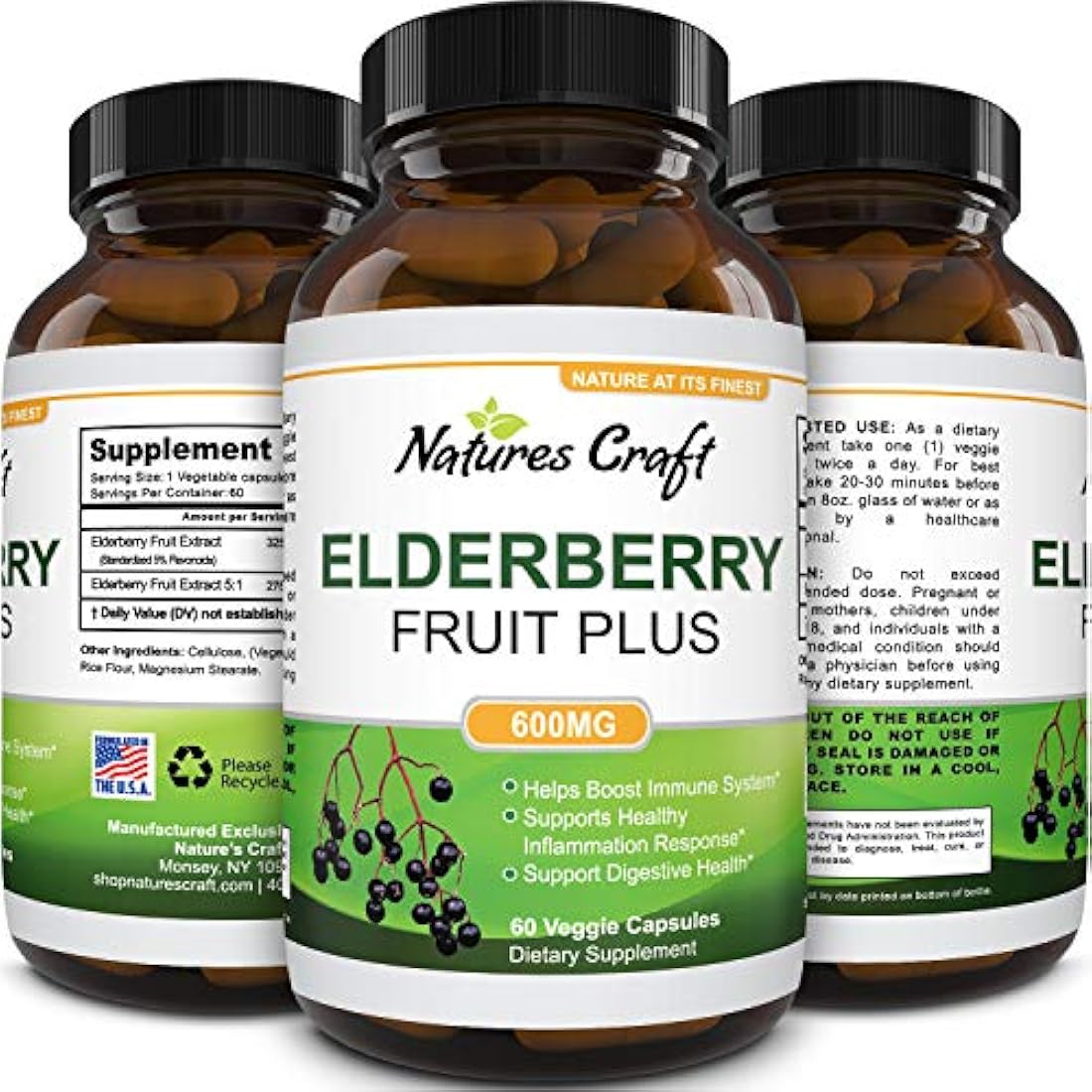 Suplemento antioxidante cápsula de saúco negro