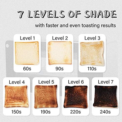 Tostadora CUSIMAX de 2 rebanadas, tostadora de ranura larga con ventana de vidrio, tostadora de pan artesanal de acero inoxidable con elevación automática, panel de vidrio deslizante y bandeja extraíble para migas, tostadora negra