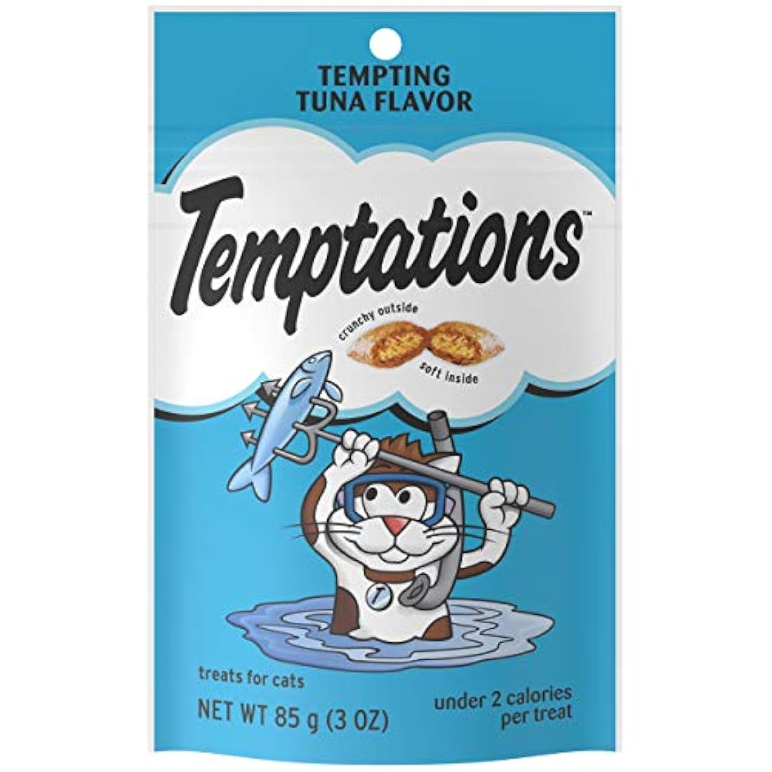 TEMPTATIONS Classic crujientes y blandos para gatos, 3 onzas (paquete de 12)